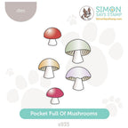 Simon Says Stamp Pocket Full of Mushrooms Wafer Dies s935 Festive Fun
