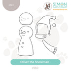 Simon Says Stamp Oliver the Snowman Wafer Dies s960 Festive Fun