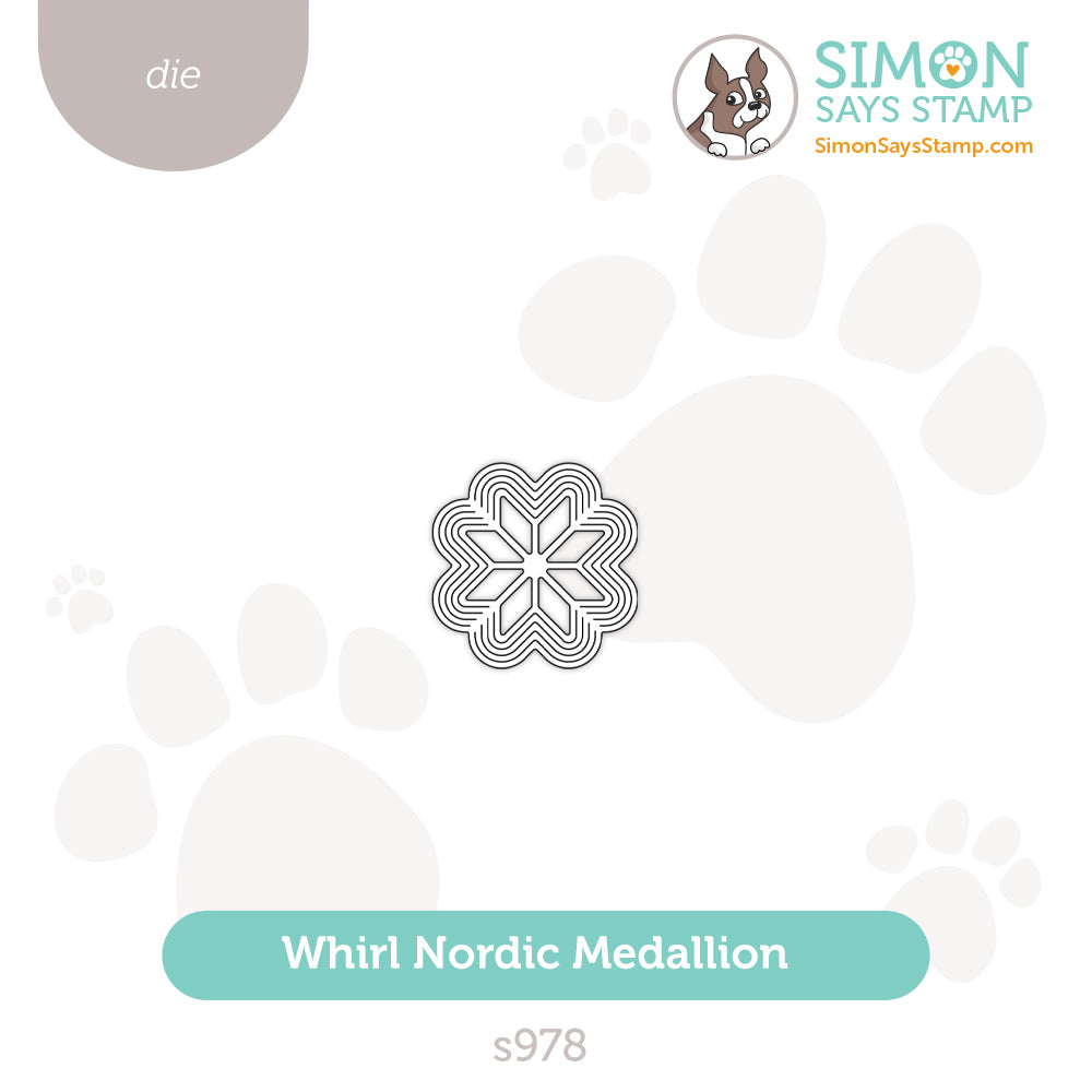Simon Says Stamp Whirl Nordic Medallion Wafer Die s978