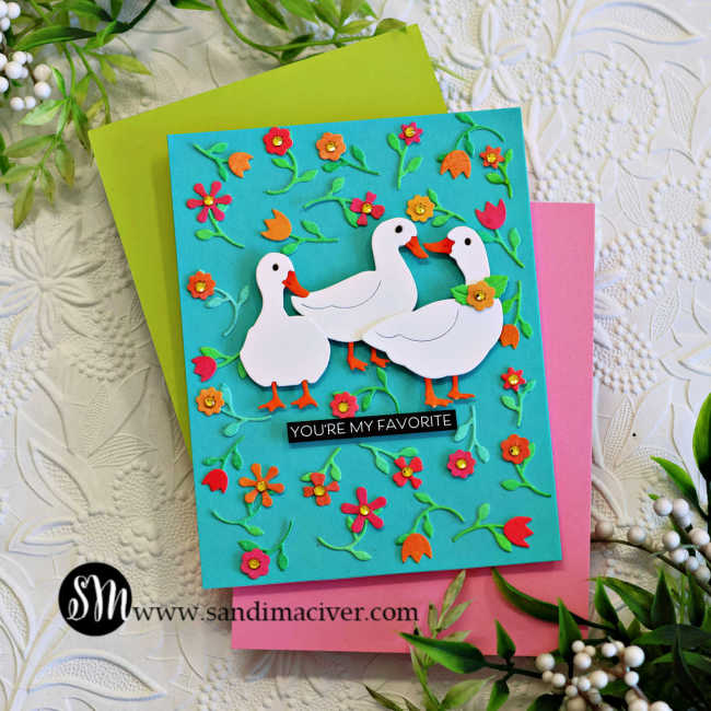 Simon Says Stamp Sweet Tiny Flowers Wafer Dies s1005 You Are My Favorite You're My Favorite Card | color-code:ALT05