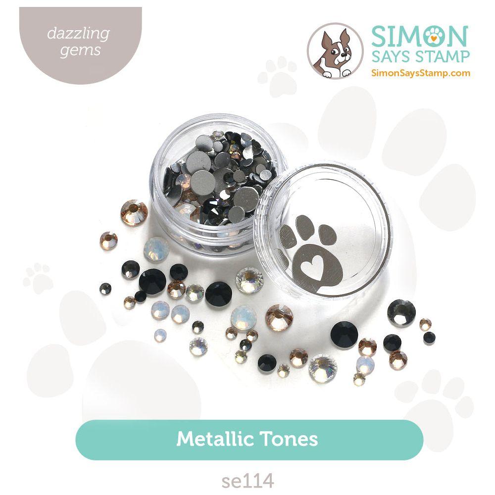 Simon Says Stamp Pawsitively Dazzling Gems Metallic Tones se114 Festive Fun