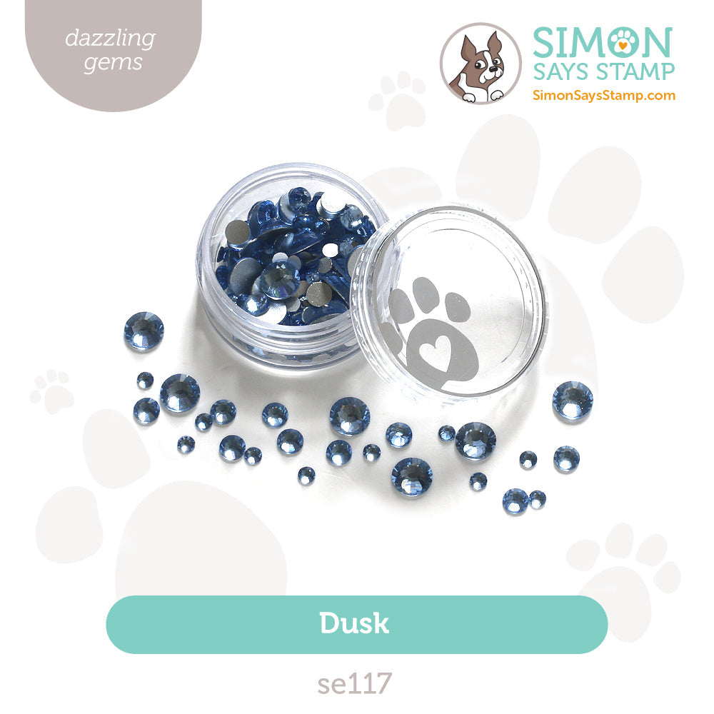 Simon Says Stamp Pawsitively Dazzling Gems Dusk se117 Festive Fun