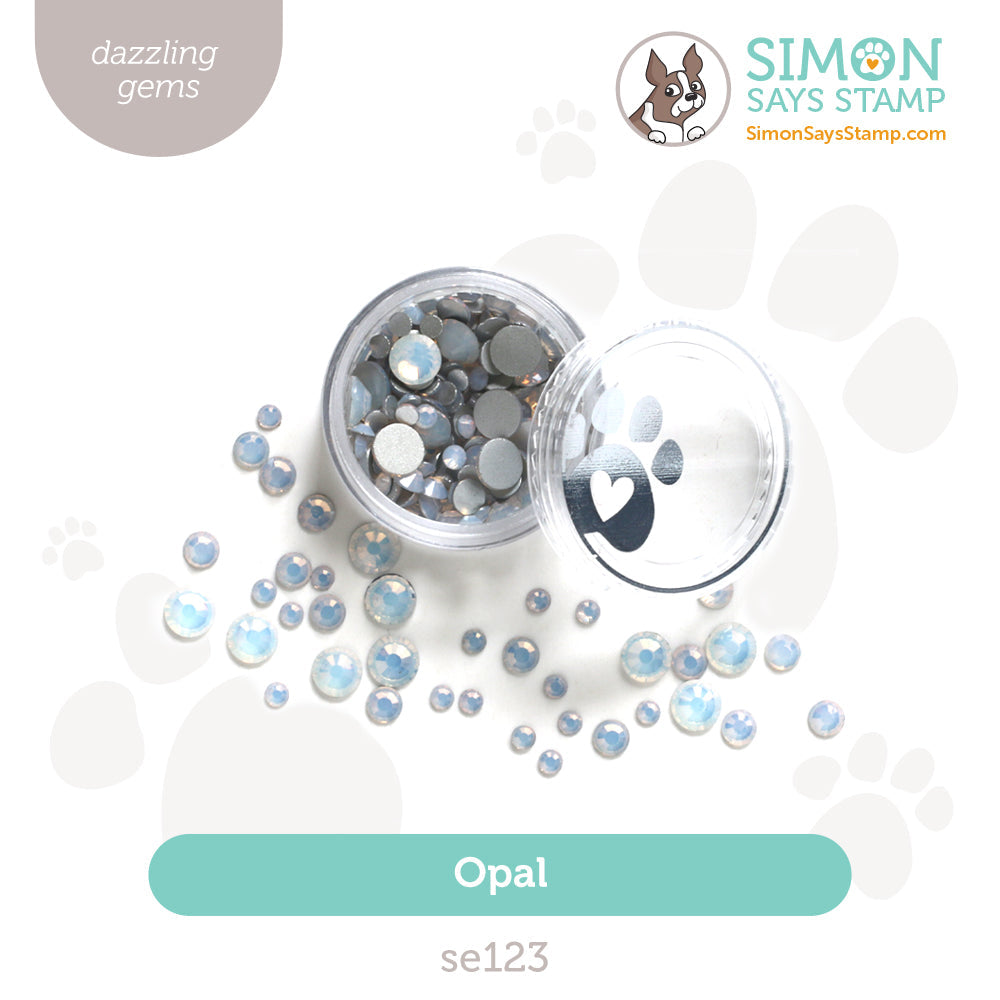 Simon Says Stamp Pawsitively Dazzling Gems Opal se123 Sweet Wishes