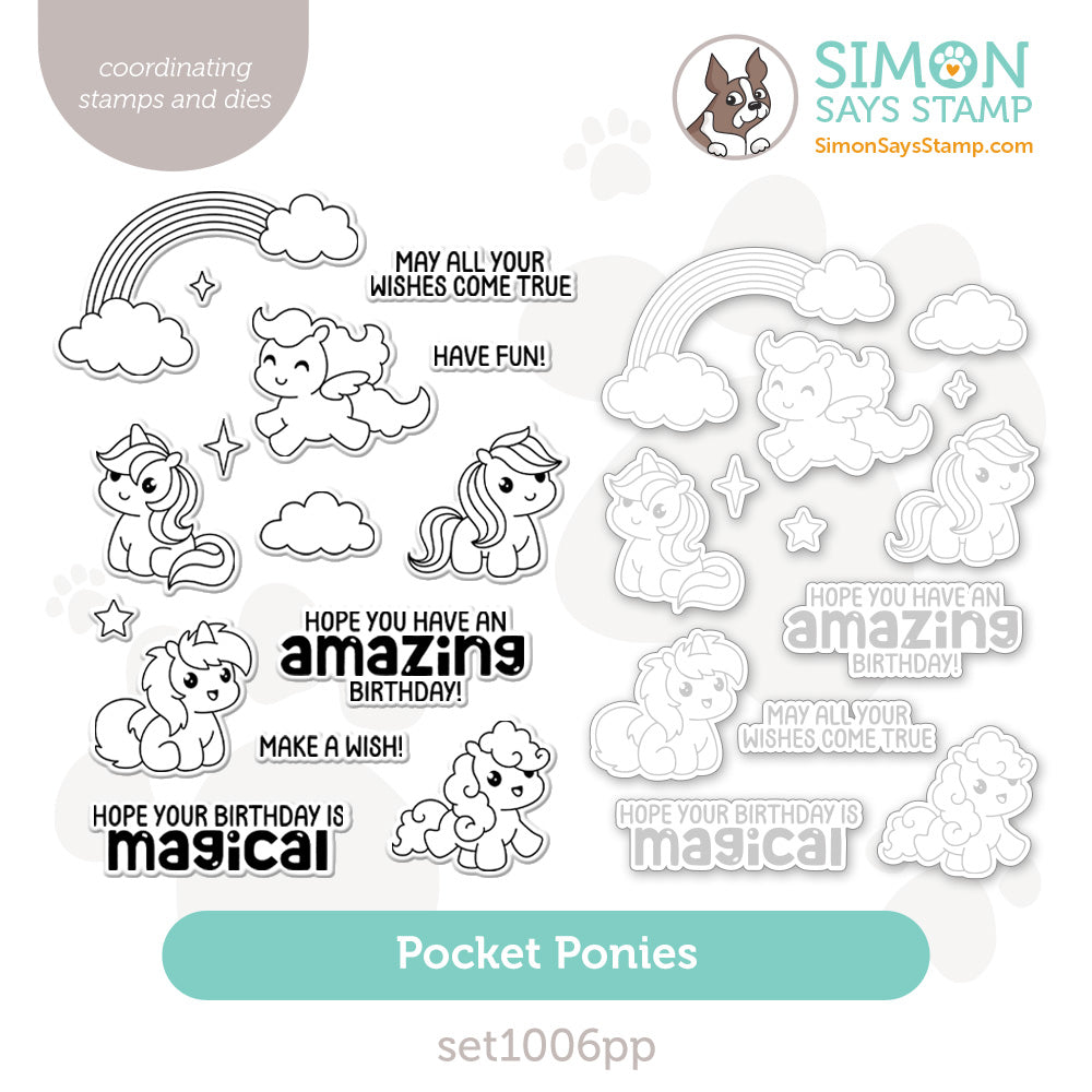 Simon Says Stamps And Dies Pocket Ponies set1006pp Friend Like You