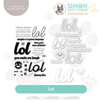 CZ Design Stamps and Dies LOL + Emoji Bundle set1034lot Happy Camper