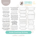 CZ Design Stamps and Dies Inside Greetings Birthday set1058ig STAMPtember