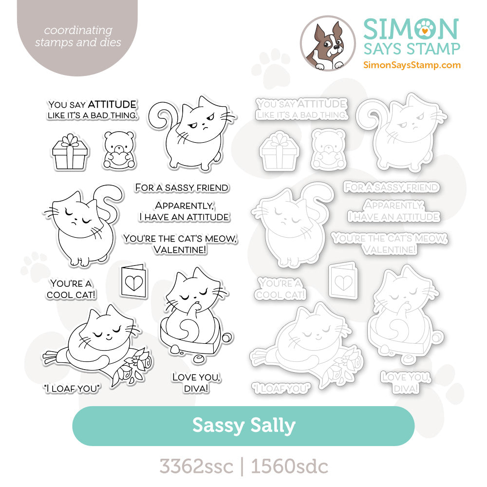 Simon Says Stamps And Dies Sassy Sally set1138ss Heart to Heart