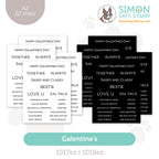 Simon Says Stamp EZ Strips Galentine's set1158gt Heart to Heart