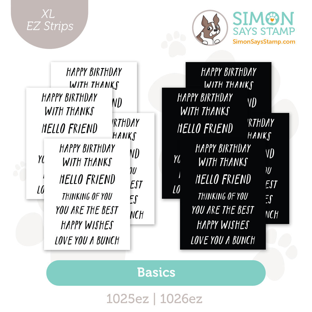 Simon Says Stamp EZ Strips XL Basics set1169xlb