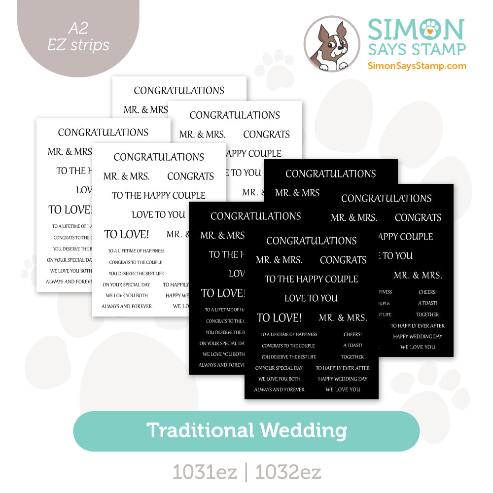 Simon Says Stamp EZ Strips Traditional Wedding set1246tw Always There