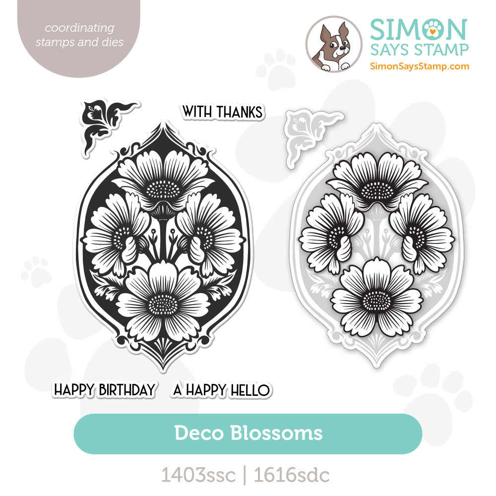 Simon Says Stamps and Dies Deco Blossoms set1248db