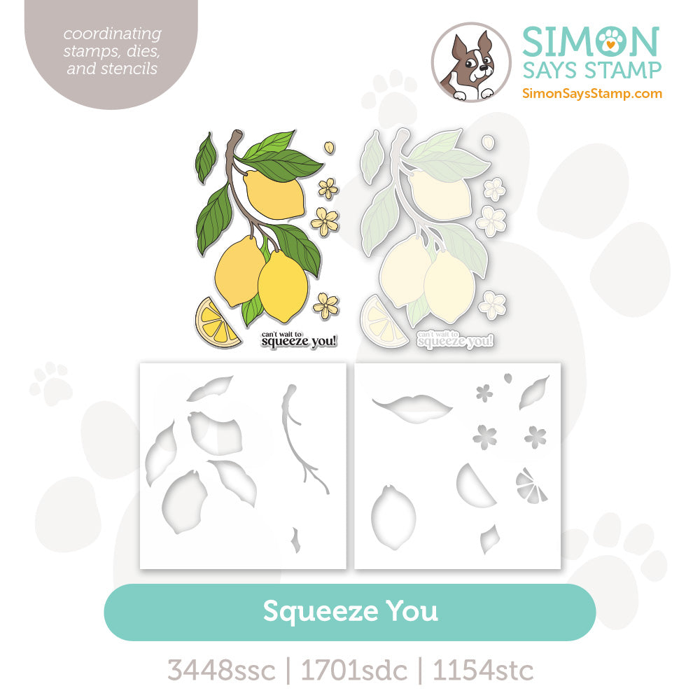 Simon Says Stamps Dies and Stencils Squeeze You set1294sy Every Happiness