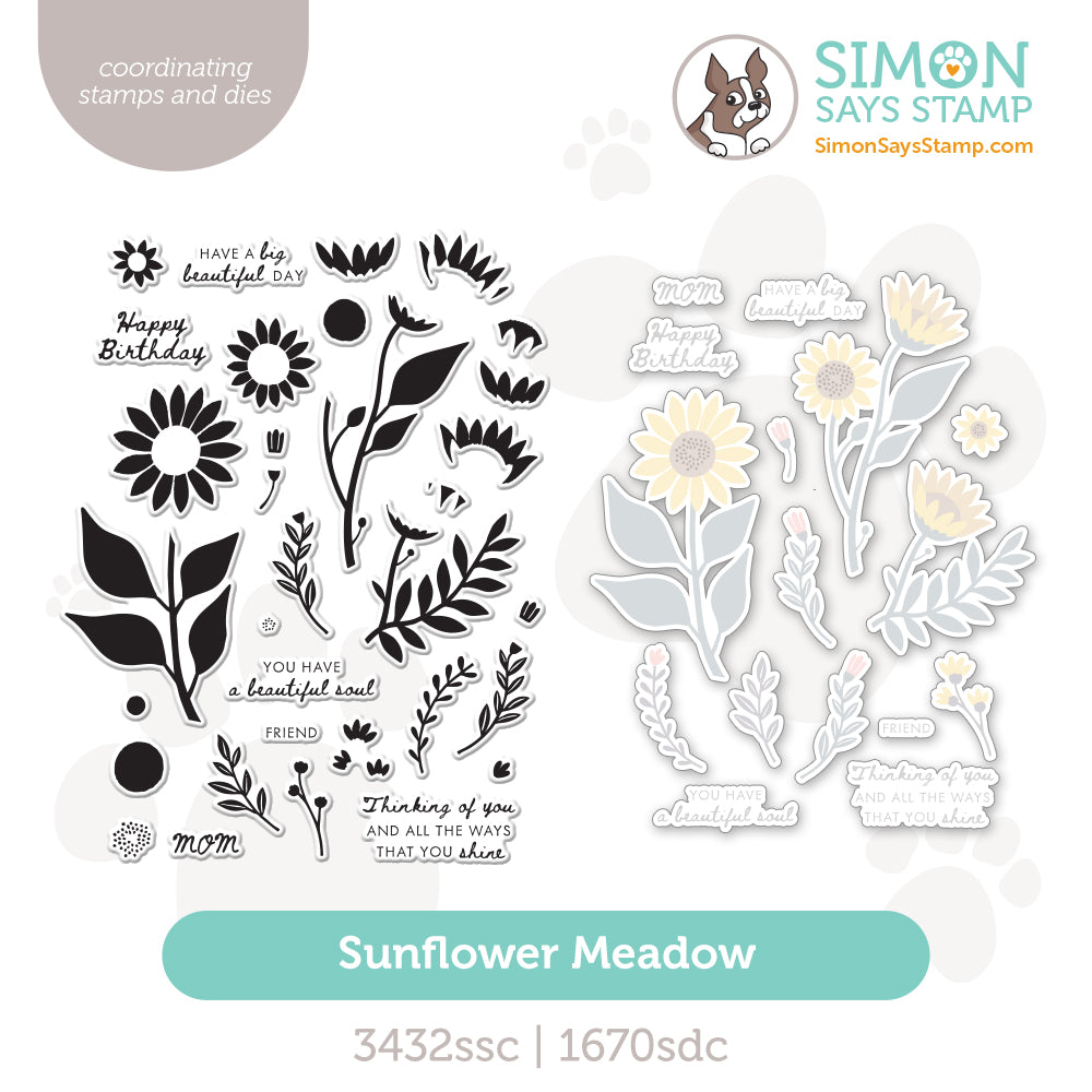 Simon Says Stamps and Dies Sunflower Meadow set1299sm Every Happiness