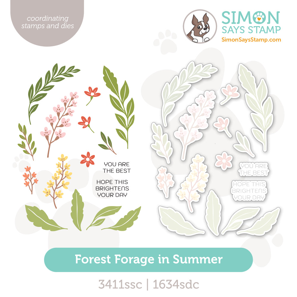 Simon Says Stamps and Dies Forest Forage in Summer set1300ff Every Happiness