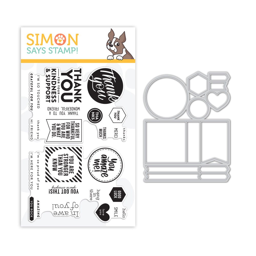 Simon Says Stamps And Dies Thanks And Encouragement Word Mix 1