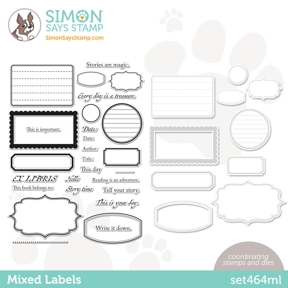 Simon Says Stamps and Dies Mixed Labels