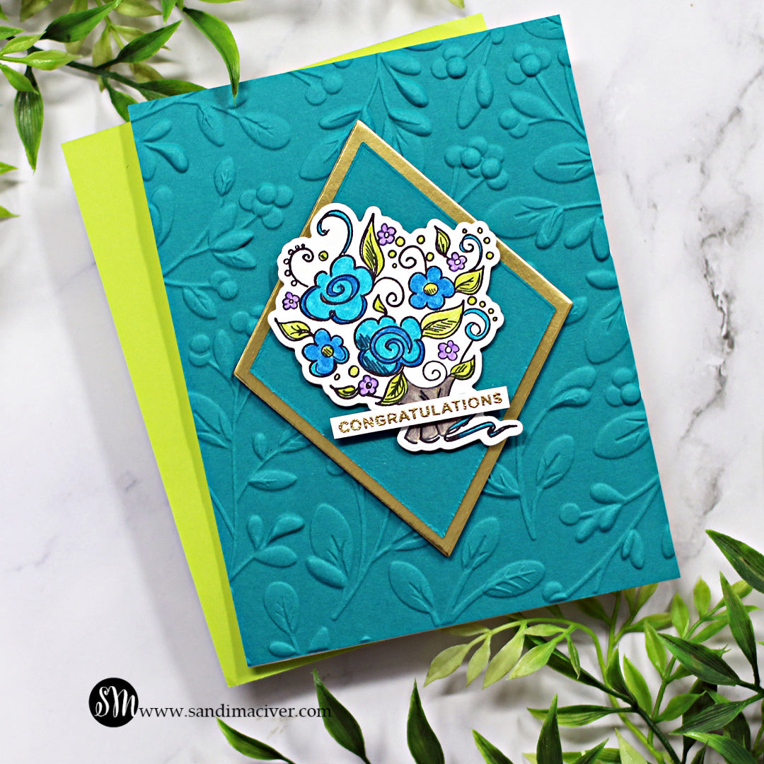 Elegant and Colorful Wedding Card | color-code:ALT05