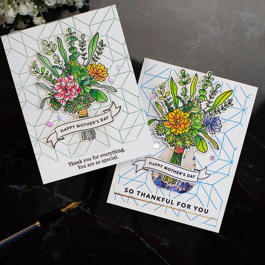 Simon Says Stamps and Dies Mother's Day Bouquet set617md Mother's Day Cards | color-code:ALT04