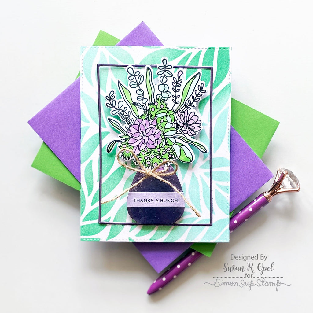 Simon Says Stamps and Dies Mother's Day Bouquet set617md Thank You Card | color-code:ALT03