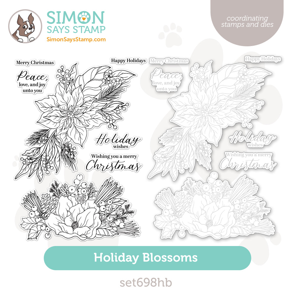 Simon Says Stamps and Dies Holiday Blossoms All the Joy
