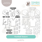 Simon Says Stamps And Dies Football Season set827fs Cheering For You