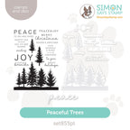 CZ Design Stamps and Dies Peaceful Trees set855pt Stamptember