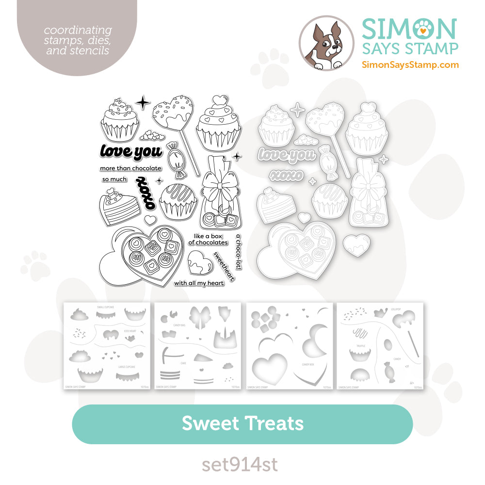 Simon Says Stamps Dies and Stencils Sweet Treats set914st To Be Loved
