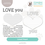 Simon Says Stamps and Dies Lined Heart set919lh To Be Loved