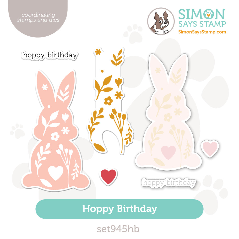 Simon Says Stamps and Dies Hoppy Birthday set945hb Rain or Shine