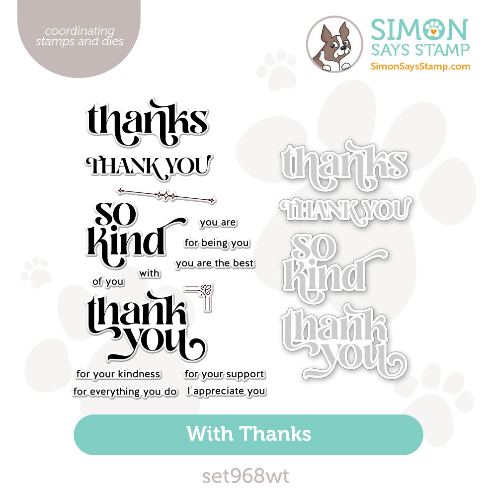 Simon Says Stamps and Dies With Thanks set968wt You Are My Favorite