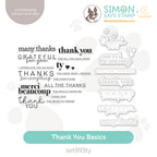 CZ Design Stamps and Dies Thank You Basics set993ty Moments in Time