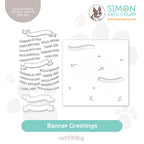 Simon Says Stamps Dies and Stencil Banner Greetings set999bg Moments in Time