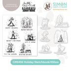 Tim Holtz Holiday Sketchbook Stamps with Simon Says Stamp Dies Bundle setho25