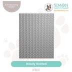Simon Says Embossing Folder Neatly Knitted sf364 Splendor