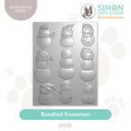 Simon Says Stamp Embossing Folder Bundled Snowmen sf418