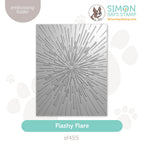 Simon Says Stamp Embossing Folder Flashy Flare sf455 Stamptember