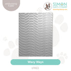 Simon Says Stamp Embossing Folder Wavy Ways sf463 Favorite Things