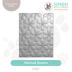 Simon Says Stamp Embossing Folder Stitched Flowers sf497 STAMPtember