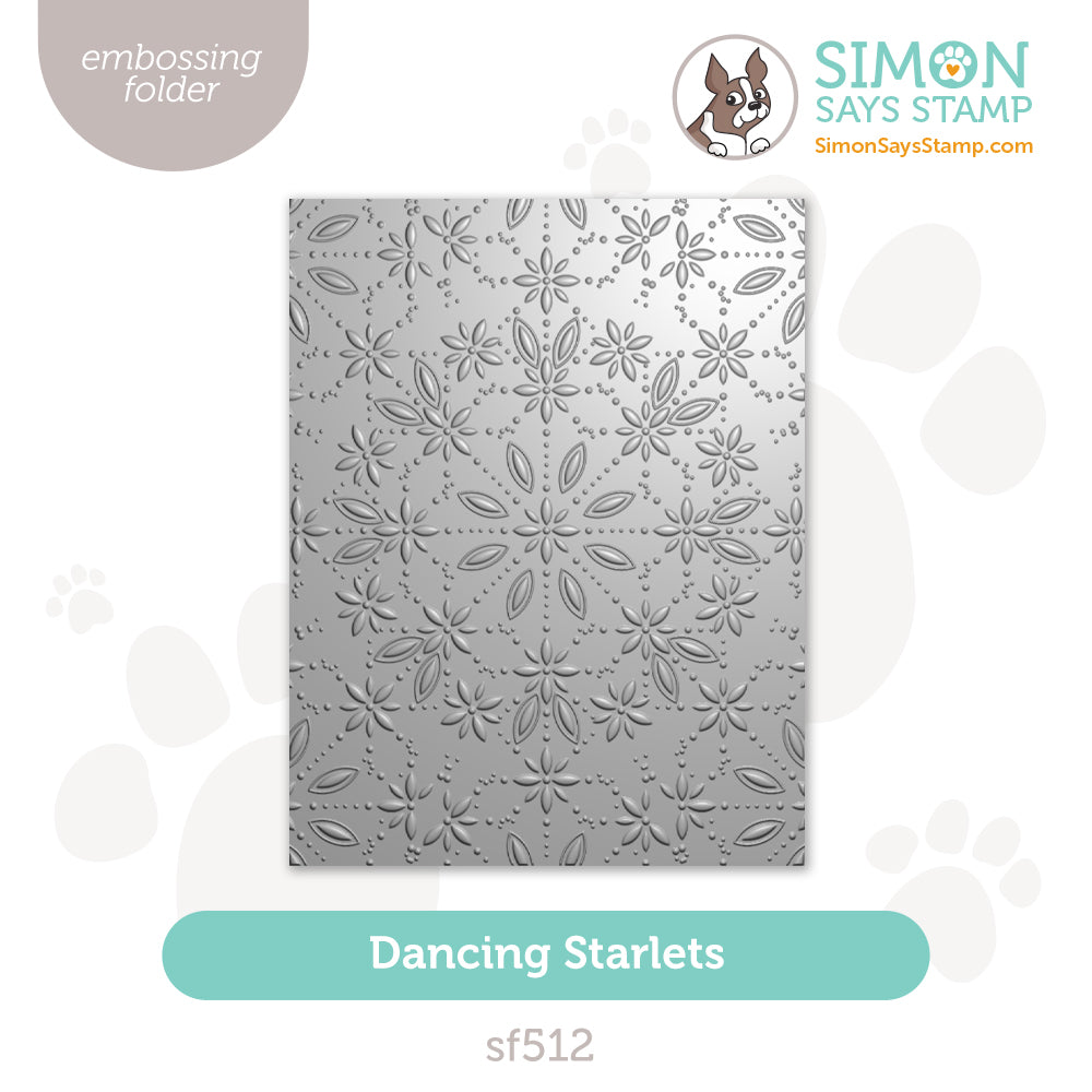 Simon Says Stamp Embossing Folder Dancing Starlets sf512