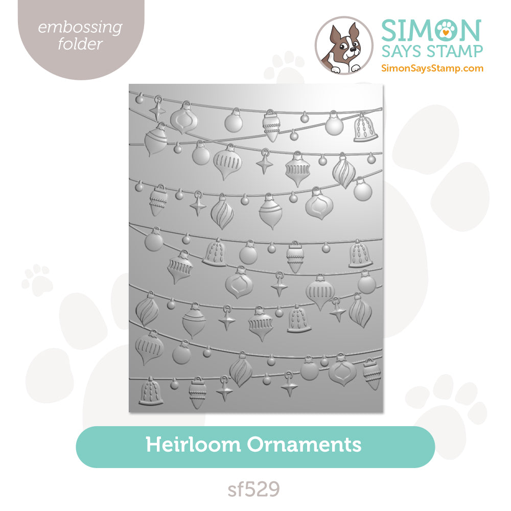 Simon Says Stamp Embossing Folder Heirloom Ornaments sf529 Sugar And Spice