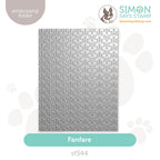Simon Says Stamp Embossing Folder Fanfare sf544 Beautiful Moments