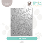 Simon Says Stamp Embossing Folder Leaf Spin sf554 Beautiful Moments