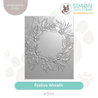 Simon Says Stamp Embossing Folder Festive Wreath sf568 Sugar And Spice