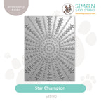 Simon Says Stamp Embossing Folder Star Champion sf590 Always There