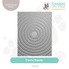 Simon Says Stamp Embossing Folder Circle Braids sf616 Every Happiness