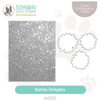 Simon Says Stamp Embossing Folder And Dies Dahlia Delights sfd325 Out Of This World