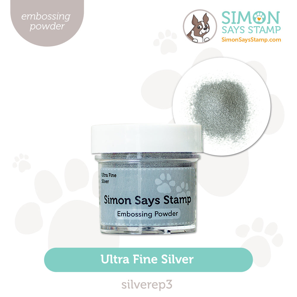 Simon Says Stamp Embossing Powder Silver Fine Detail SilverEP3