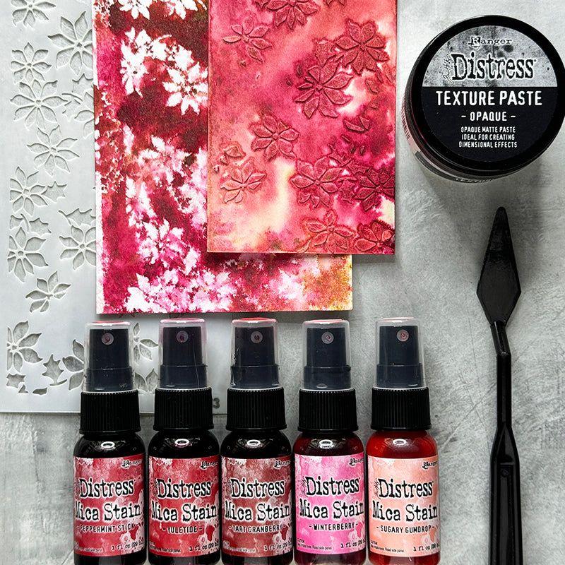 Tim Holtz Distress Holiday Mica Stains Crayons And Pastes Bundle Holiday Inspiration | color-code:ALT02