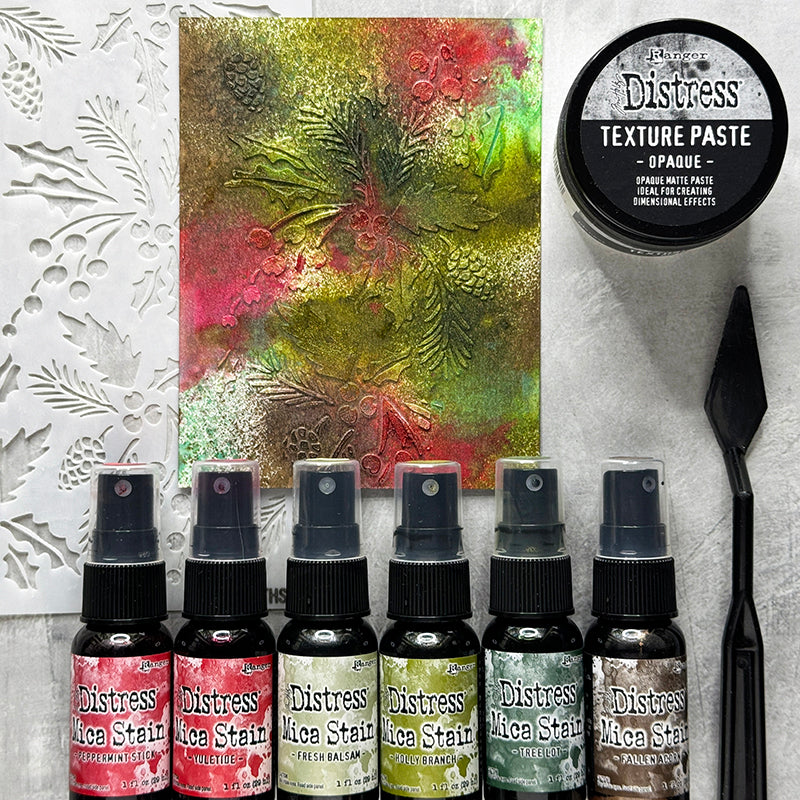 Tim Holtz Distress Halloween Mica Stains Crayons And Pastes Bundle Holiday Inspiration | color-code:ALT11