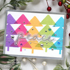 CZ Design Stamps and Dies Peaceful Trees set855pt Stamptember Christmas Card